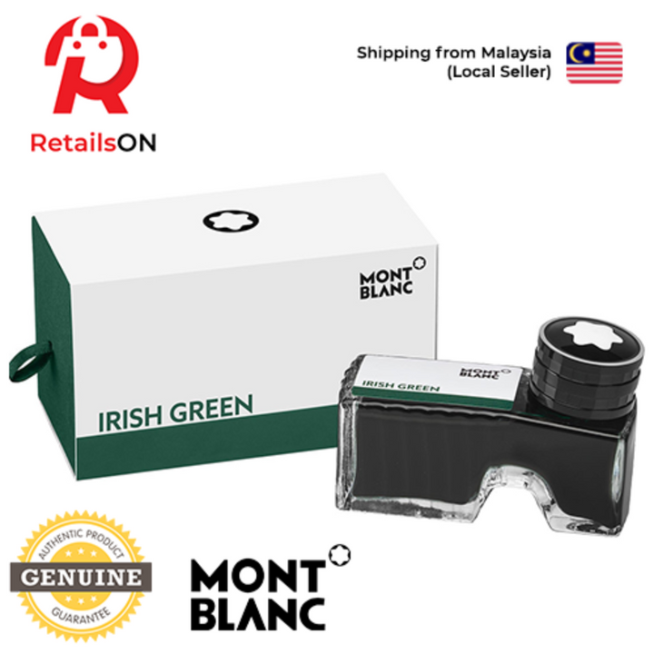 Montblanc Ink Bottle 60ml - Irish Green / Fountain Pen Ink Bottle (ORIGINAL) - RetailsON.com (Premium Retail Collections)