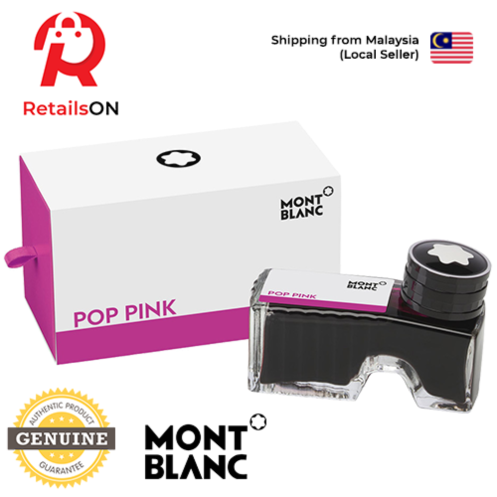 Montblanc Ink Bottle 60ml - Pop Pink / Fountain Pen Ink Bottle (ORIGINAL) - RetailsON.com (Premium Retail Collections)